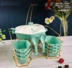 طقم شوربة 15 قطعة مع الاستاند - ألوان متعددة من أوكسفورد