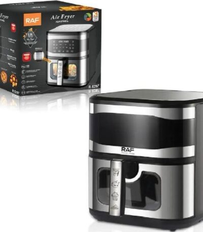 قلاية هوائية ديجيتال 8 لتر – ماركة RAF – قدرة 1700 وات – شاشة لمس – تقنية بدون زيت