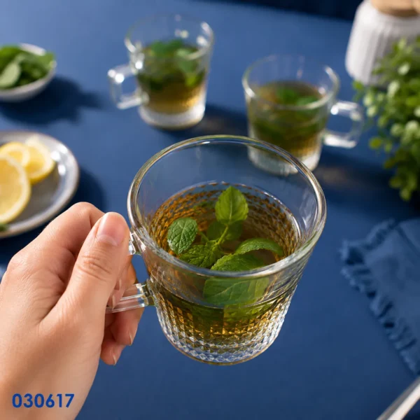 مج كيرفاس سادة 55703 تركي | مج زجاج تركي للمشروبات الساخنة والباردة