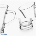 مج أزور سادة صغير 55513 تركي | كوب زجاج شفاف للشاي 120 مل - Image 3