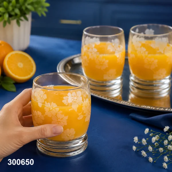 كاسات شاي كورتينا ليزر 759 لومينارك | طقم أكواب شاي زجاج Luminarc