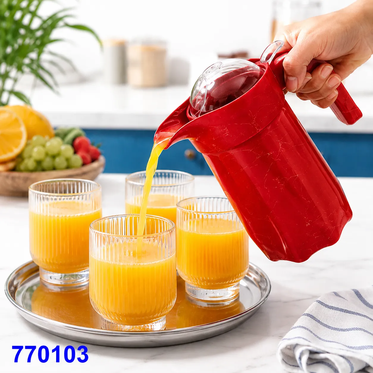 770103 (3) برطمان 700 مل تركي 1017 | برطمان حفظ وتخزين للمطبخ – الحاجة - الصورة 1