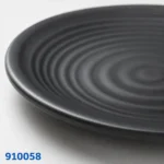 طبق مدور ميلامين أسود صغير 058 | الحاجة - Image 2