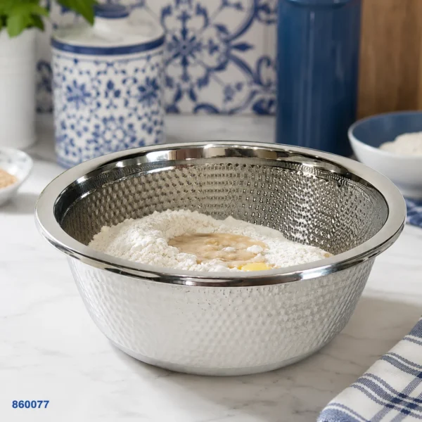 صفاية استيل مدورة منقوشة | بيت الحاجة