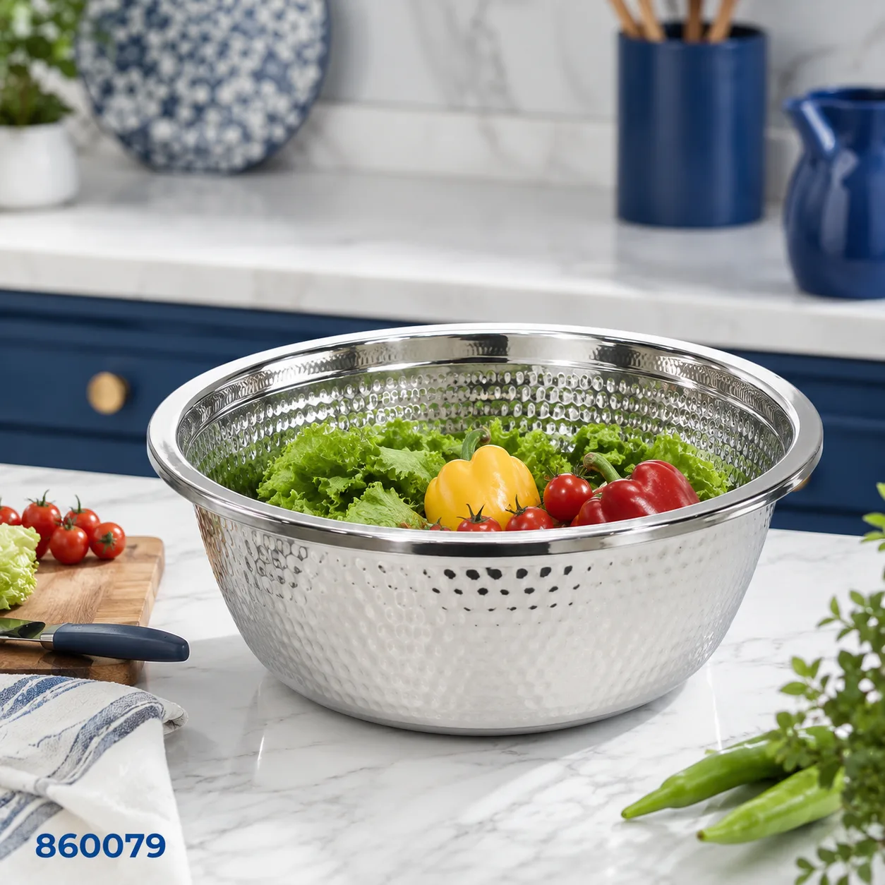 860079_1 صفاية استيل مدورة منقوشة | بيت الحاجة - Image 1