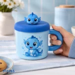 مج خزف ديزني Stitch ملون بغطاء سيليكون كود 185 | بيت الحاجة