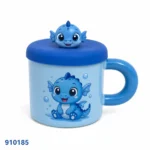 ⁦مج خزف ديزني Stitch ملون بغطاء سيليكون كود 185 | بيت الحاجة⁩ - الصورة ⁦2⁩