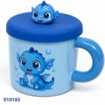 ⁦مج خزف ديزني Stitch ملون بغطاء سيليكون كود 185 | بيت الحاجة⁩ - الصورة ⁦3⁩