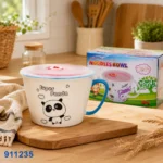بولة نودلز بيد وغطاء وردي بطبعة Super Panda | بيت الحاجة