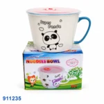 ⁦بولة نودلز بيد وغطاء وردي بطبعة Super Panda | بيت الحاجة⁩ - الصورة ⁦2⁩
