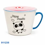 ⁦بولة نودلز بيد وغطاء وردي بطبعة Super Panda | بيت الحاجة⁩ - الصورة ⁦3⁩