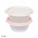 ⁦طقم علب حفظ طعام دائرية بغطاء وصمام 2 قطعة | بيت الحاجة⁩ - الصورة ⁦3⁩