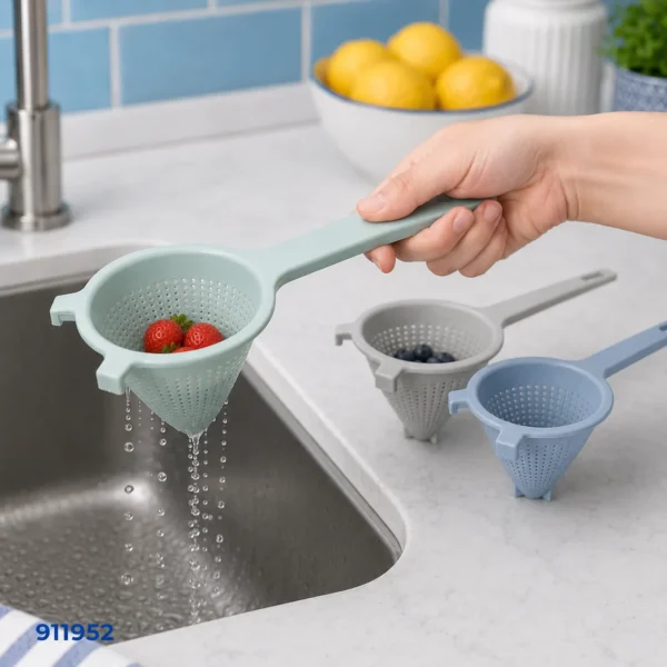 مصفاة بلاستيك بيد طويلة | بيت الحاجة