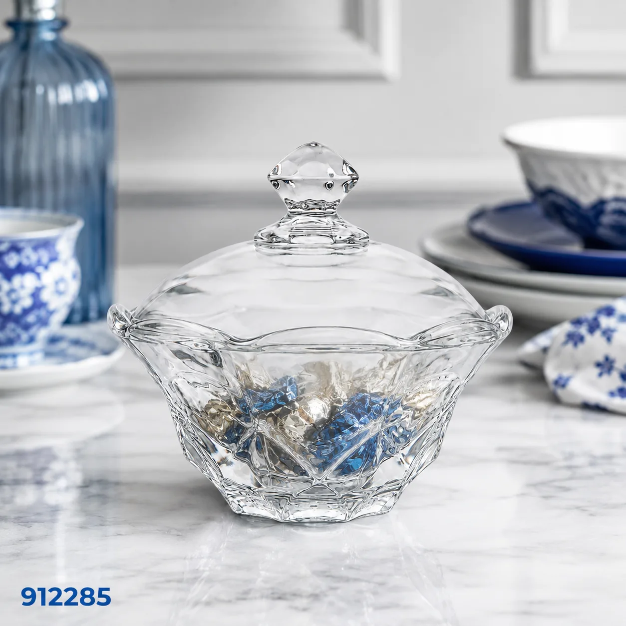 912285_2 بنبونيرة كريستال شفاف | بيت الحاجة - الصورة 1