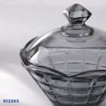 ⁦بونبونيرة زجاج منقوش بغطاء | بيت الحاجة⁩ - الصورة ⁦2⁩