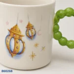 ⁦مج خزف بيد خرز رسمة رمضان كريم | بيت الحاجة⁩ - الصورة ⁦2⁩