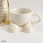 ⁦طقم مج كابتشينو طبق فيونكة 2521 | بيت الحاجة⁩ - الصورة ⁦3⁩